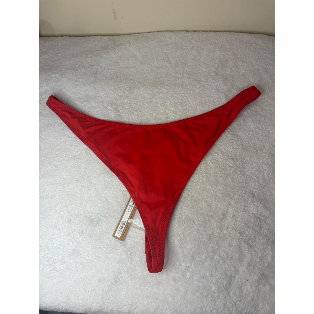 SKIMS Recycled Swim Thong Ruby Red Bikini Bottom SW-THG-0782 Plus Size 3X NWT